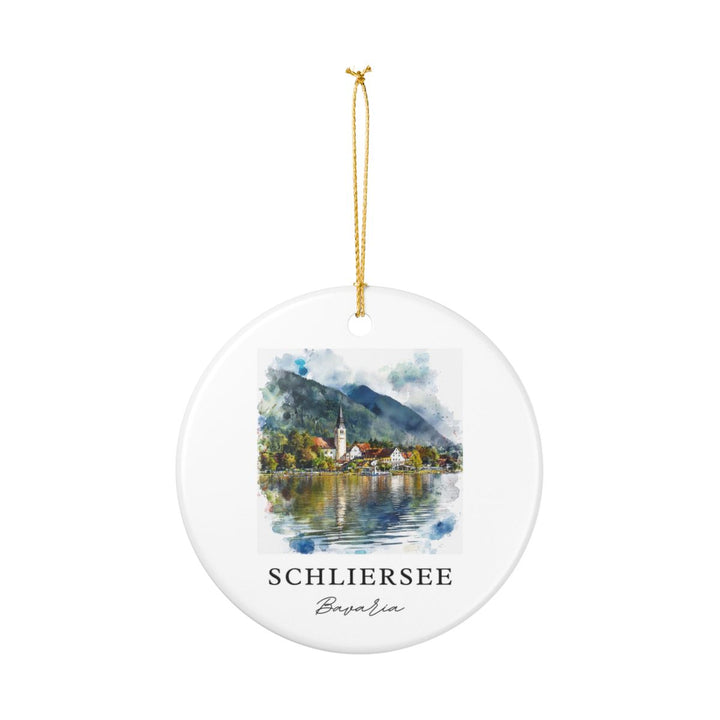 Schliersee Germany Ornament: Unique Schliersee Souvenir, Schliersee Germany Xmas Decor, and Authentic Schliersee Gift