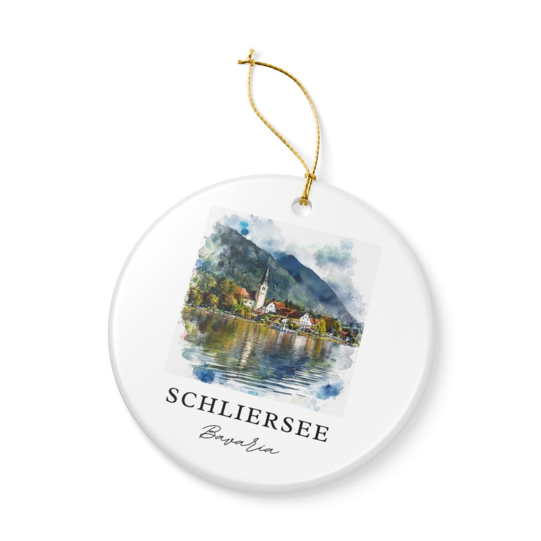 Schliersee Germany Ornament: Unique Schliersee Souvenir, Schliersee Germany Xmas Decor, and Authentic Schliersee Gift