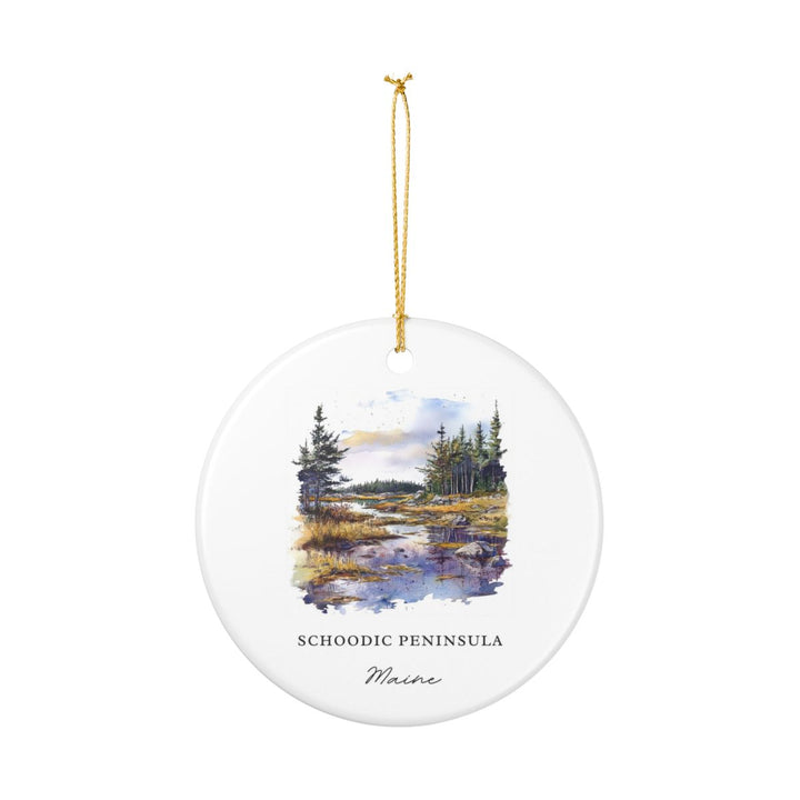 Schoodic Peninsula Ornament: Unique Schoodic Peninsula Souvenir, Schoodic Peninsula Xmas Decor, and Authentic Schoodic Peninsula Gift
