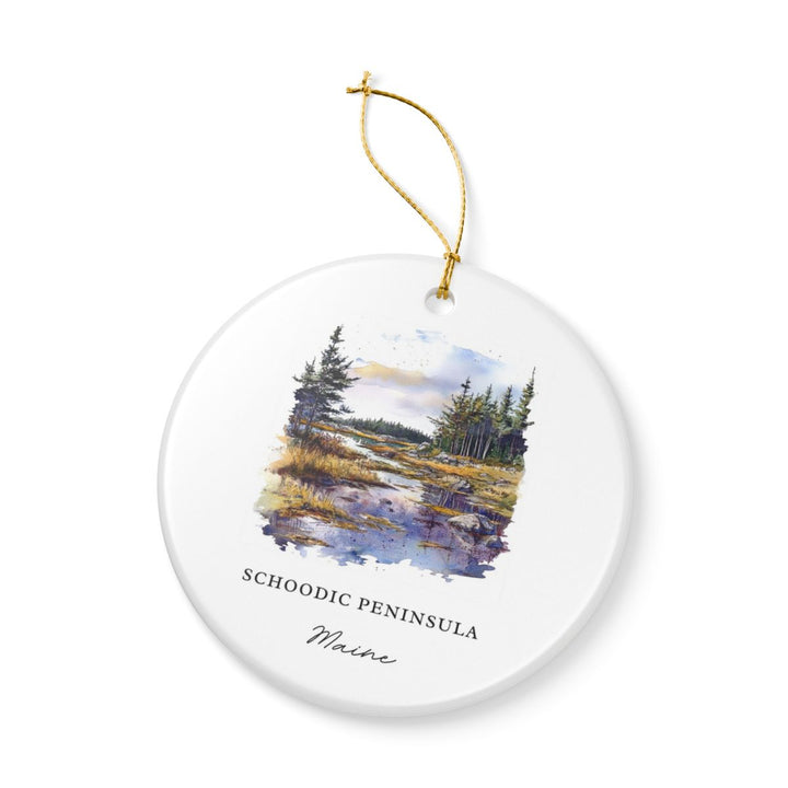Schoodic Peninsula Ornament: Unique Schoodic Peninsula Souvenir, Schoodic Peninsula Xmas Decor, and Authentic Schoodic Peninsula Gift