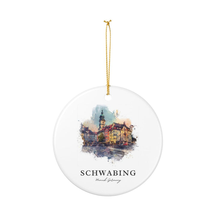 Schwabing Munich Germany Ornament: Unique Schwabing Munich Souvenir, Schwabing Munich Germany Xmas Decor, and Authentic Schwabing Munich Gift