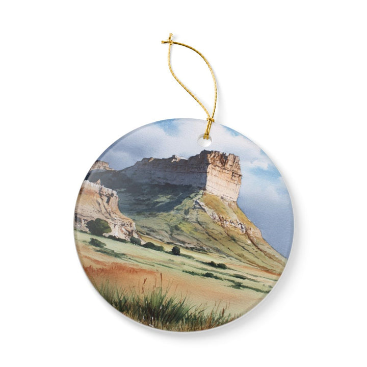 Scotts Bluff Nebraska USA Ornament: Unique Scotts Bluff Souvenir, Scotts Bluff Nebraska Xmas Decor, and Authentic Scotts Bluff Gift