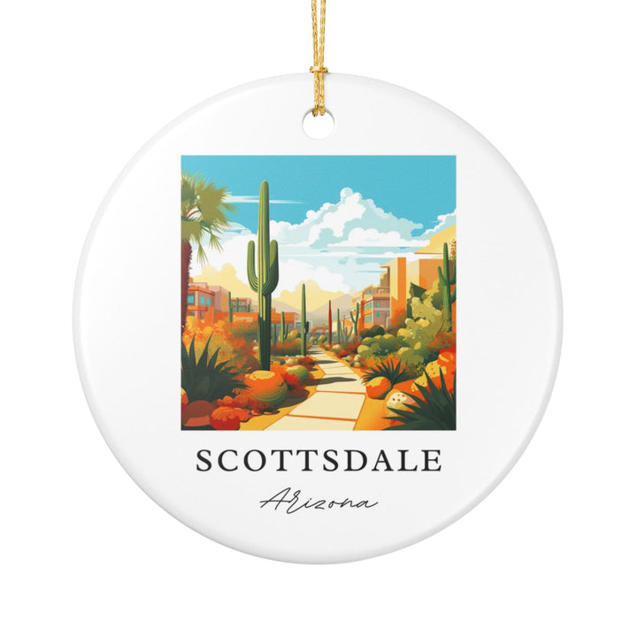 Scottsdale Arizona Ornament: Unique Scottsdale Souvenir, Scottsdale Arizona Xmas Decor, and Authentic Scottsdale Gift