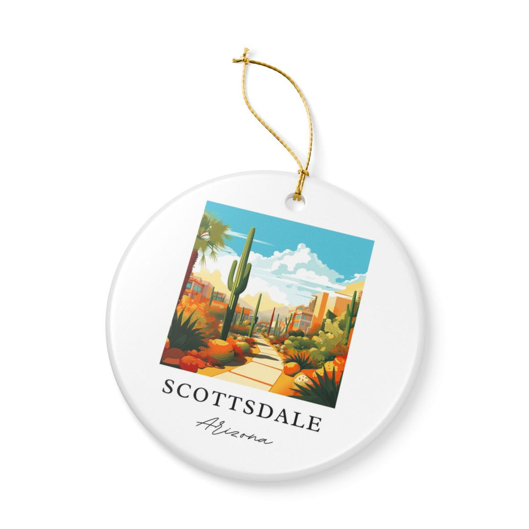 Scottsdale Arizona Ornament: Unique Scottsdale Souvenir, Scottsdale Arizona Xmas Decor, and Authentic Scottsdale Gift