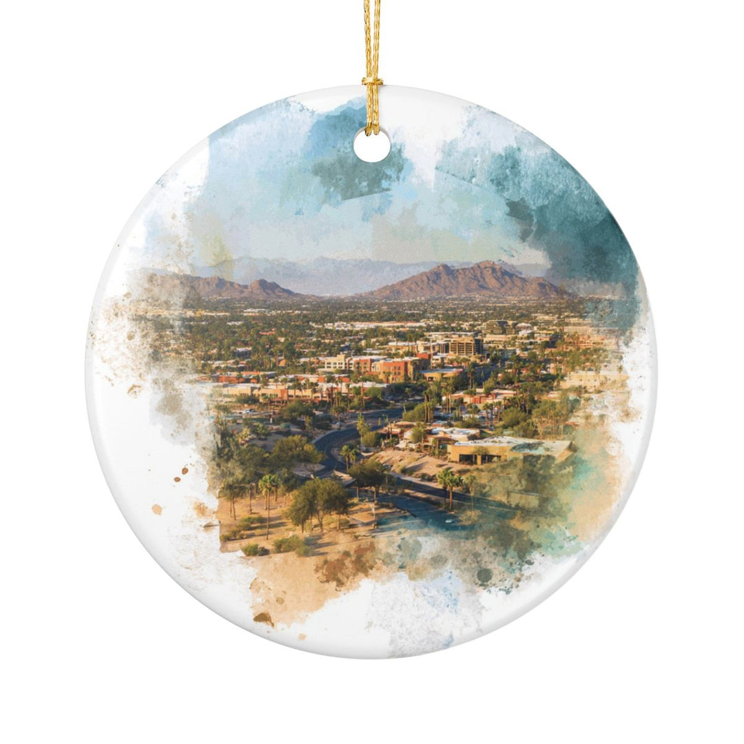 Scottsdale Arizona Ornament: Unique Scottsdale Souvenir, Scottsdale Arizona Xmas Decor, and Authentic Scottsdale Gift