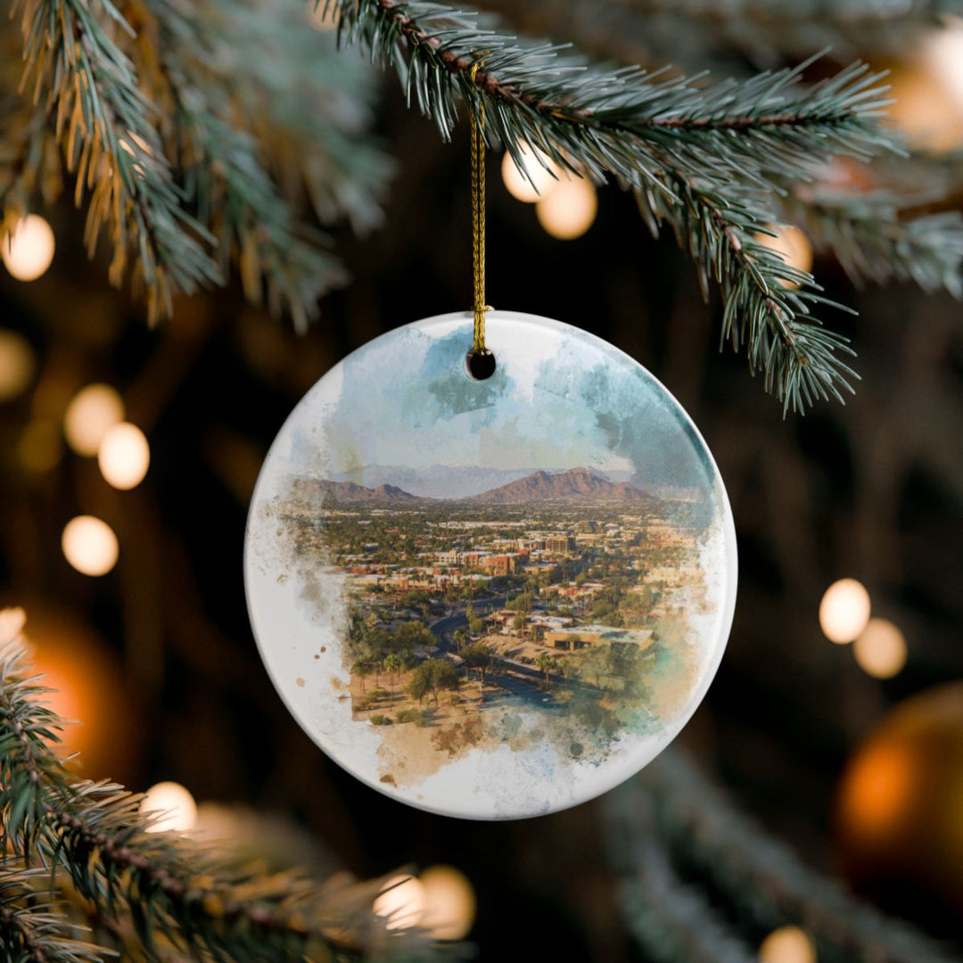 Scottsdale Arizona Ornament: Unique Scottsdale Souvenir, Scottsdale Arizona Xmas Decor, and Authentic Scottsdale Gift