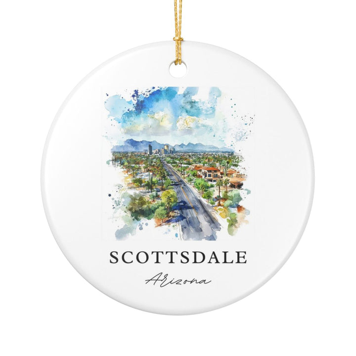 Scottsdale Arizona Ornament: Unique Scottsdale Souvenir, Scottsdale Arizona Xmas Decor, and Authentic Scottsdale Gift