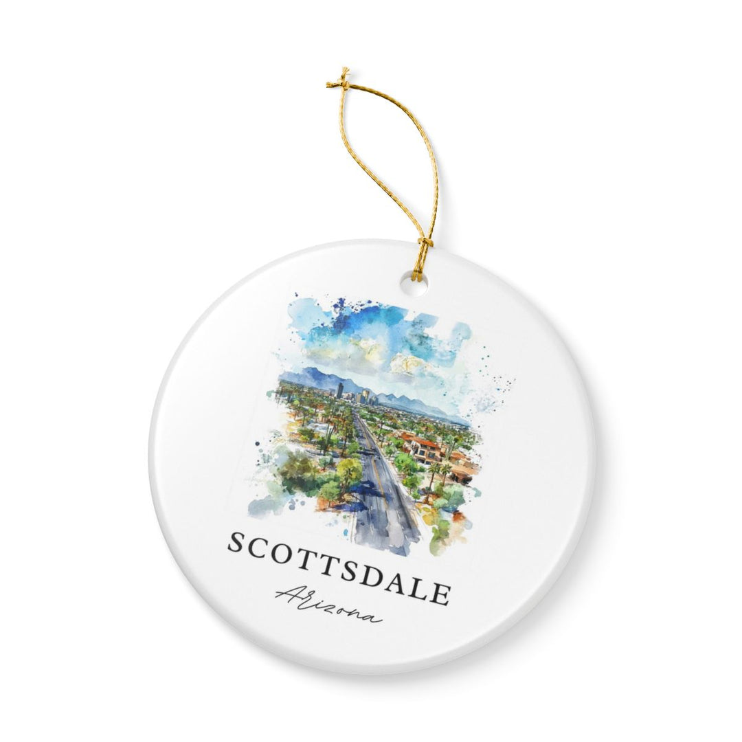 Scottsdale Arizona Ornament: Unique Scottsdale Souvenir, Scottsdale Arizona Xmas Decor, and Authentic Scottsdale Gift