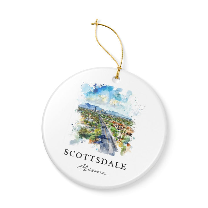 Scottsdale Arizona Ornament: Unique Scottsdale Souvenir, Scottsdale Arizona Xmas Decor, and Authentic Scottsdale Gift