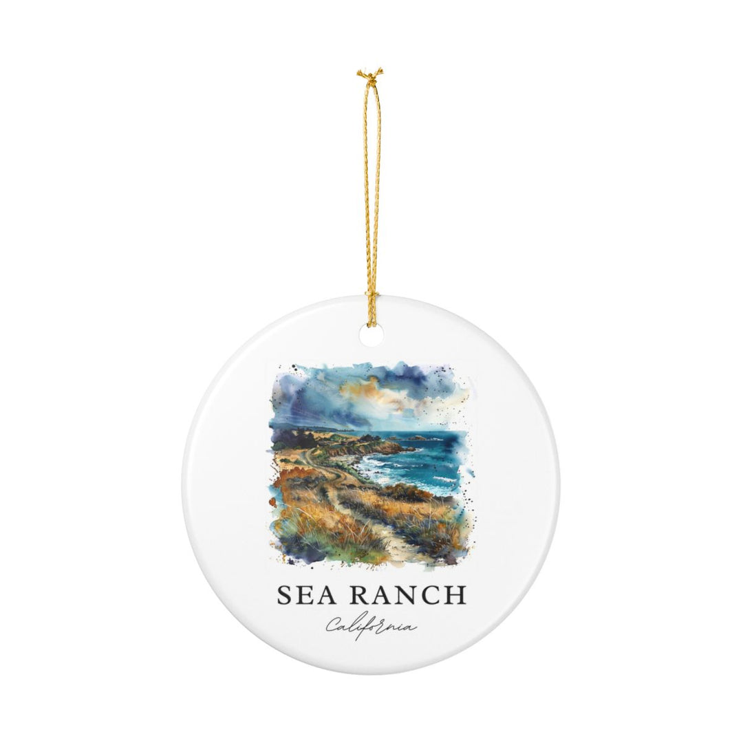 Sea Ranch California Ornament: Unique Sea Ranch Souvenir, Sea Ranch California Xmas Decor, and Authentic Sea Ranch Gift