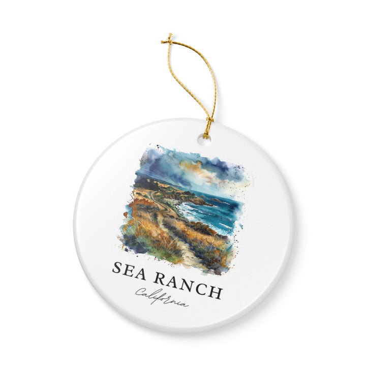 Sea Ranch California Ornament: Unique Sea Ranch Souvenir, Sea Ranch California Xmas Decor, and Authentic Sea Ranch Gift