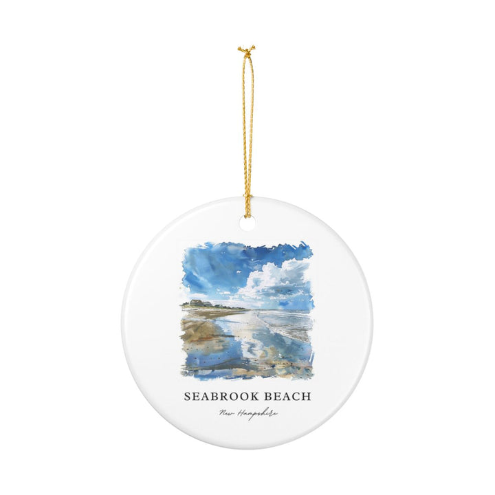 Seabrook New Hampshire USA Ornament: Unique Seabrook Souvenir, Seabrook New Hampshire Xmas Decor, and Authentic Seabrook Gift