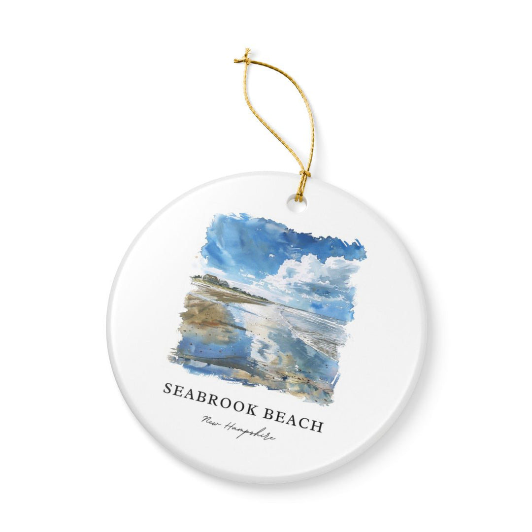 Seabrook New Hampshire USA Ornament: Unique Seabrook Souvenir, Seabrook New Hampshire Xmas Decor, and Authentic Seabrook Gift