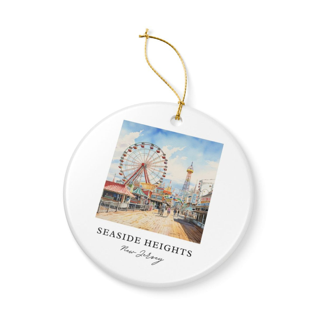 Seaside Heights New Jersey Ornament: Unique Seaside Heights Souvenir, Seaside Heights New Jersey Xmas Decor, and Authentic Seaside Heights Gift