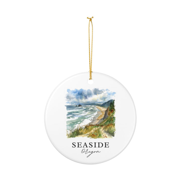 Seaside Oregon Ornament: Unique Seaside Oregon Souvenir, Seaside Oregon Xmas Decor, and Authentic Seaside Oregon Gift