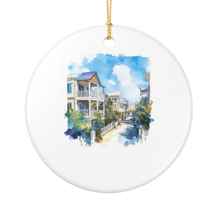 Seaside Florida Ornament: Unique Seaside Souvenir, Seaside Florida Xmas Decor, and Authentic Seaside Gift