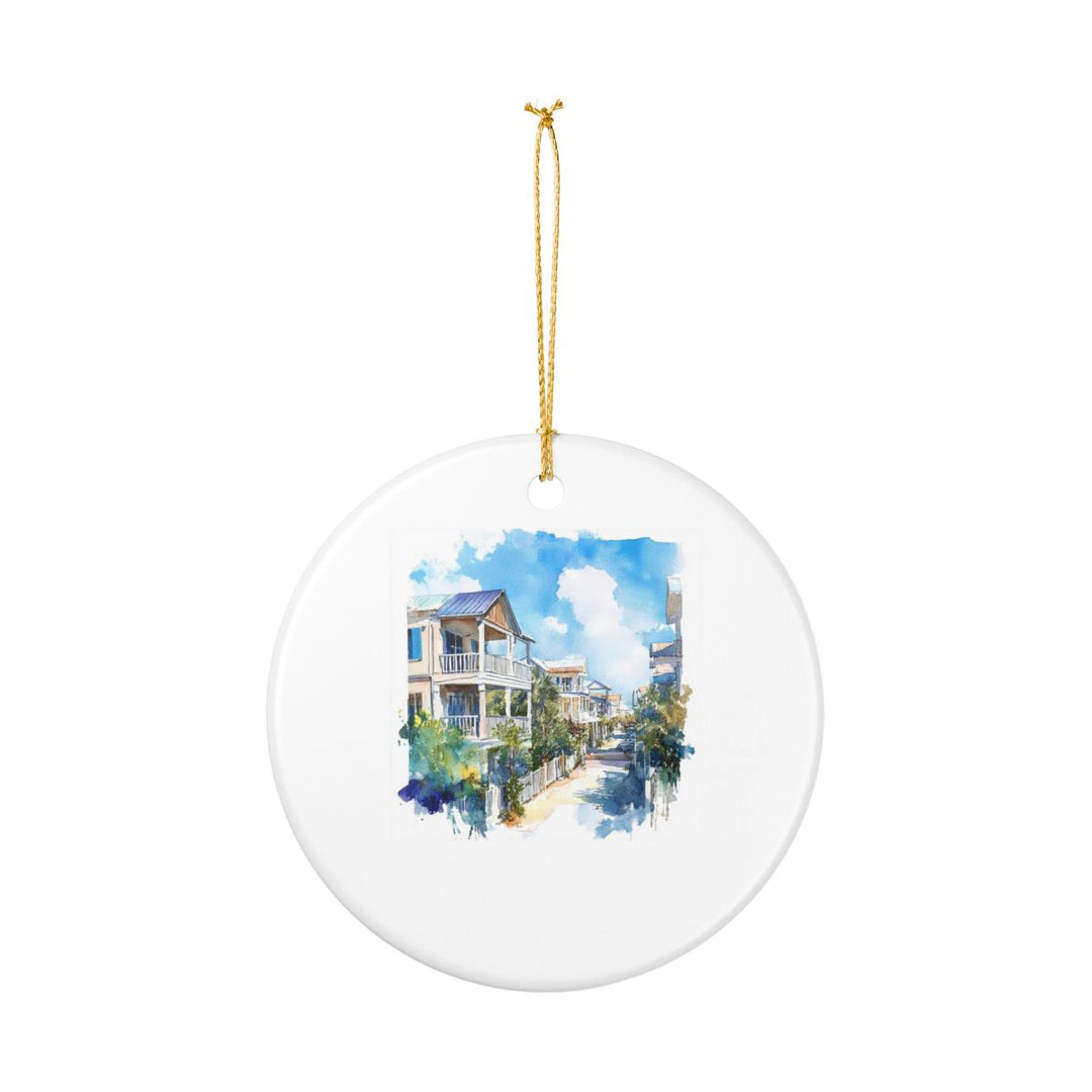 Seaside Florida Ornament: Unique Seaside Souvenir, Seaside Florida Xmas Decor, and Authentic Seaside Gift