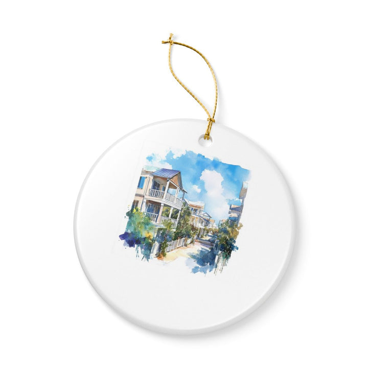 Seaside Florida Ornament: Unique Seaside Souvenir, Seaside Florida Xmas Decor, and Authentic Seaside Gift