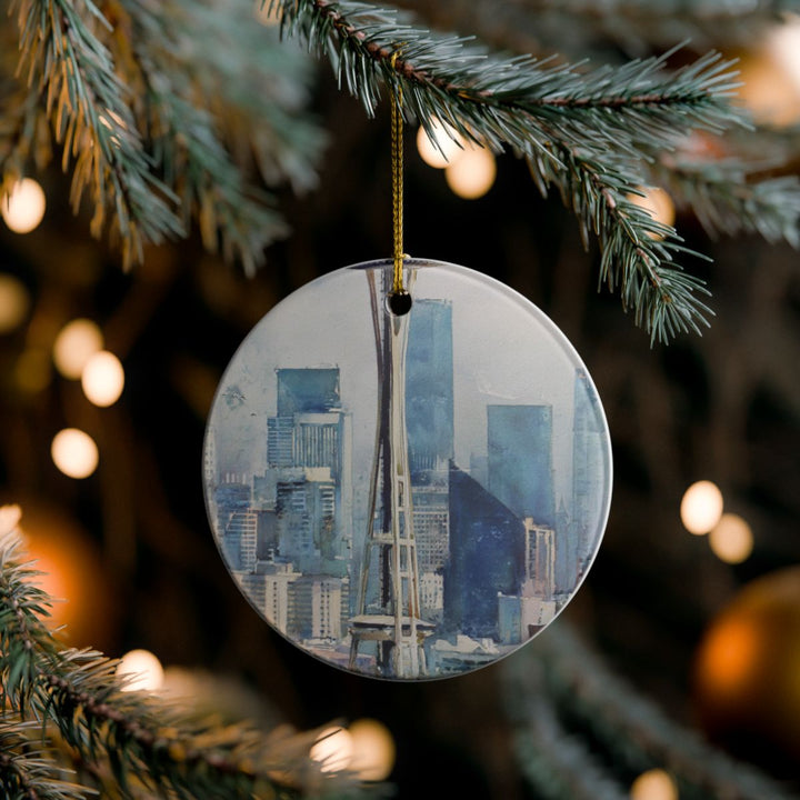 Seattle Washington USA Ornament: Unique Seattle Souvenir, Seattle Washington Xmas Decor, and Authentic Seattle Gift
