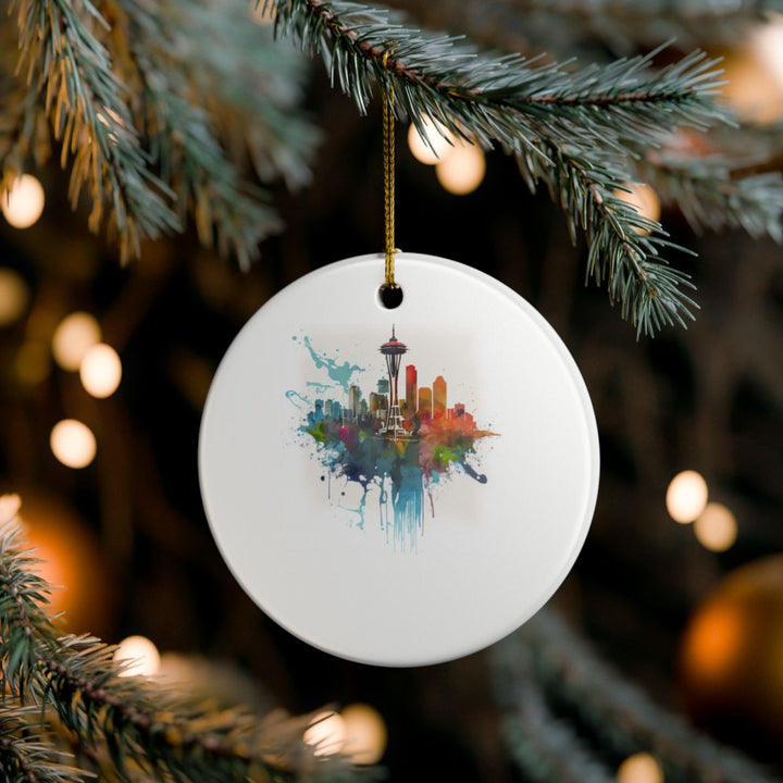 Seattle Washington USA Ornament: Unique Seattle Souvenir, Seattle Washington Xmas Decor, and Authentic Seattle Gift