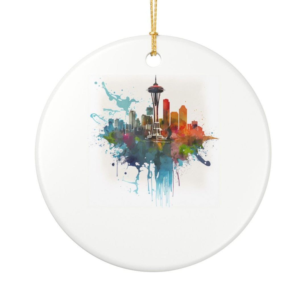 Seattle Washington USA Ornament: Unique Seattle Souvenir, Seattle Washington Xmas Decor, and Authentic Seattle Gift
