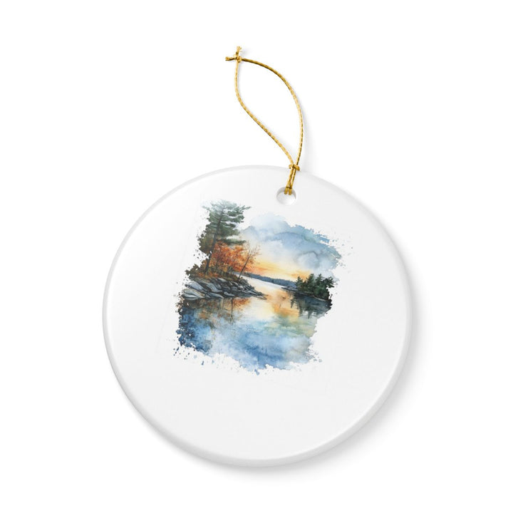 Sebago Lake Ornament: Unique Sebago Lake Souvenir, Sebago Lake Xmas Decor, and Authentic Sebago Lake Gift