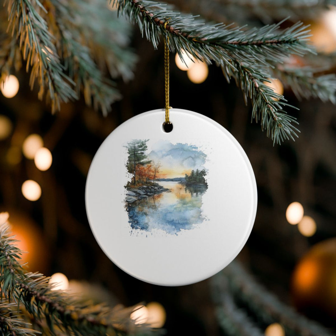 Sebago Lake Ornament: Unique Sebago Lake Souvenir, Sebago Lake Xmas Decor, and Authentic Sebago Lake Gift