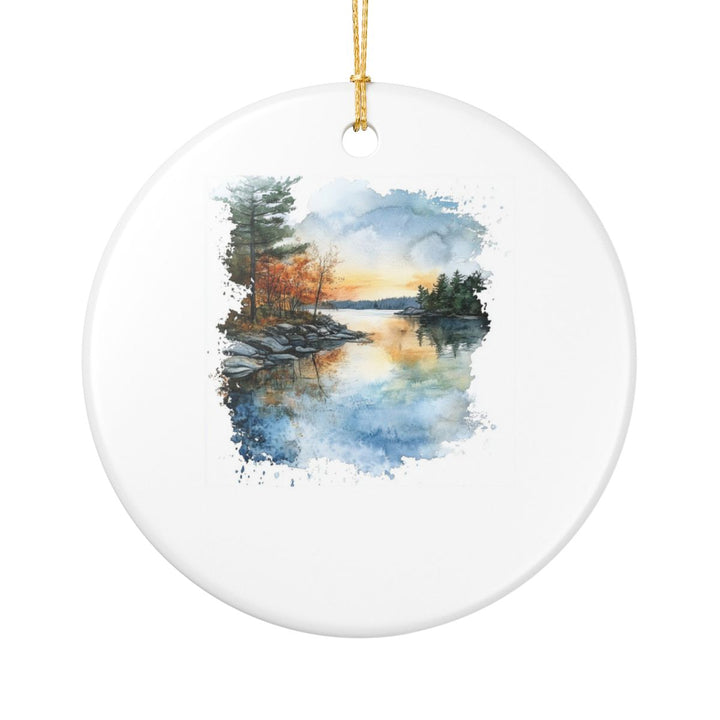 Sebago Lake Ornament: Unique Sebago Lake Souvenir, Sebago Lake Xmas Decor, and Authentic Sebago Lake Gift