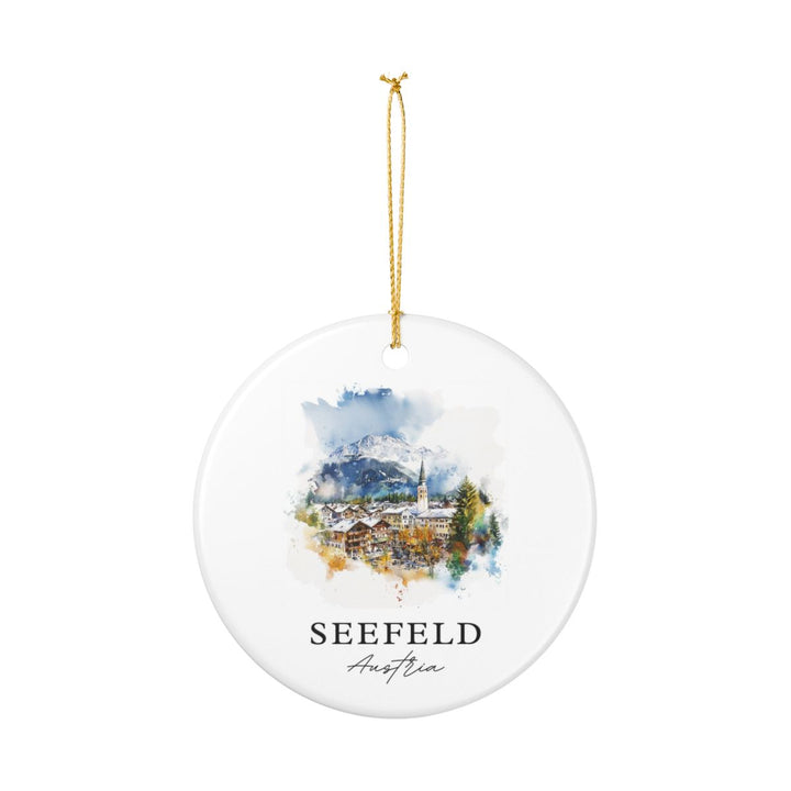 Seefeld Austria Ornament: Unique Seefeld Souvenir, Seefeld Austria Xmas Decor, and Authentic Seefeld Gift
