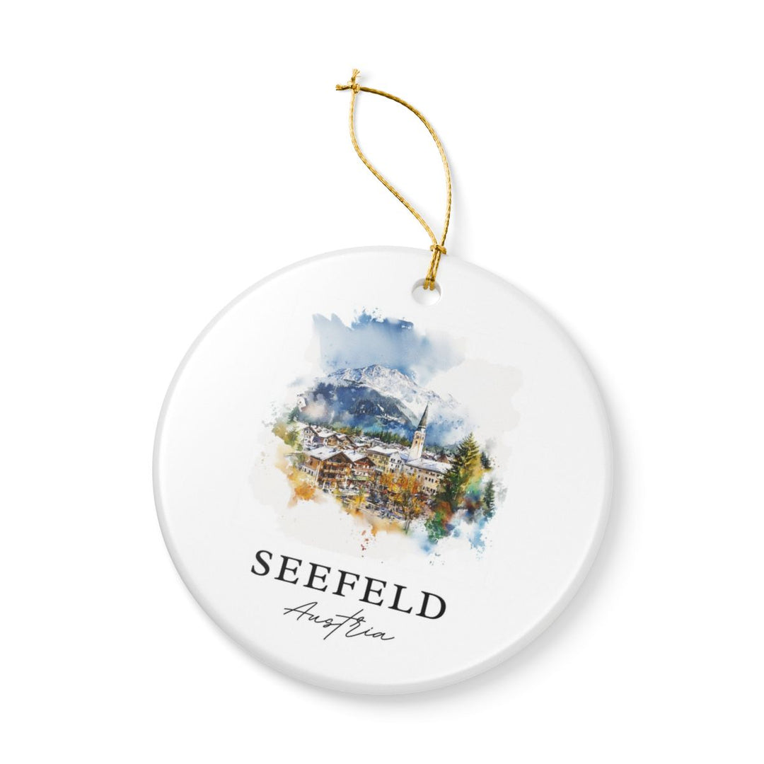 Seefeld Austria Ornament: Unique Seefeld Souvenir, Seefeld Austria Xmas Decor, and Authentic Seefeld Gift