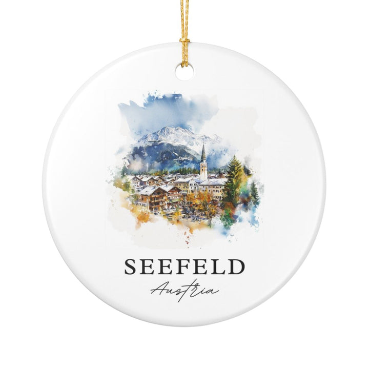 Seefeld Austria Ornament: Unique Seefeld Souvenir, Seefeld Austria Xmas Decor, and Authentic Seefeld Gift