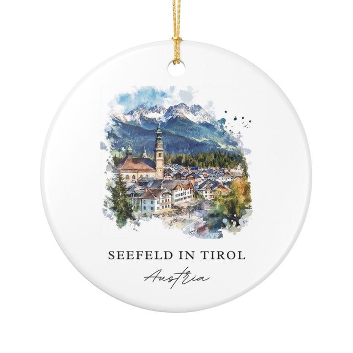 Seefeld in Tirol Austria Ornament: Unique Seefeld in Tirol Souvenir, Seefeld in Tirol Austria Xmas Decor, and Authentic Seefeld in Tirol Gift