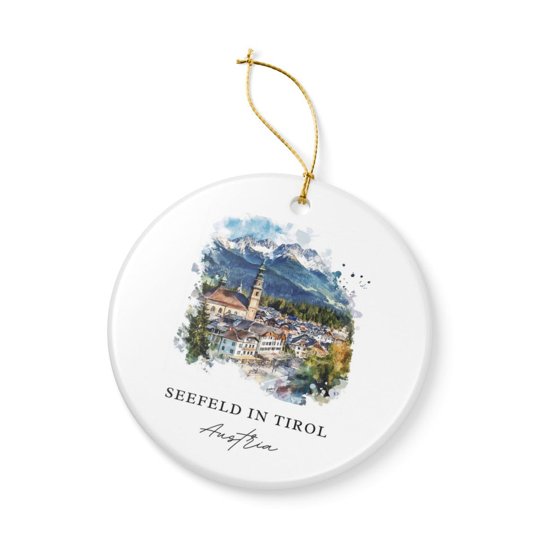 Seefeld in Tirol Austria Ornament: Unique Seefeld in Tirol Souvenir, Seefeld in Tirol Austria Xmas Decor, and Authentic Seefeld in Tirol Gift