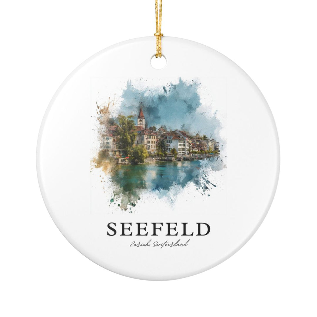 Seefeld Switzerland Ornament: Unique Seefeld Souvenir, Seefeld Switzerland Xmas Decor, and Authentic Seefeld Gift