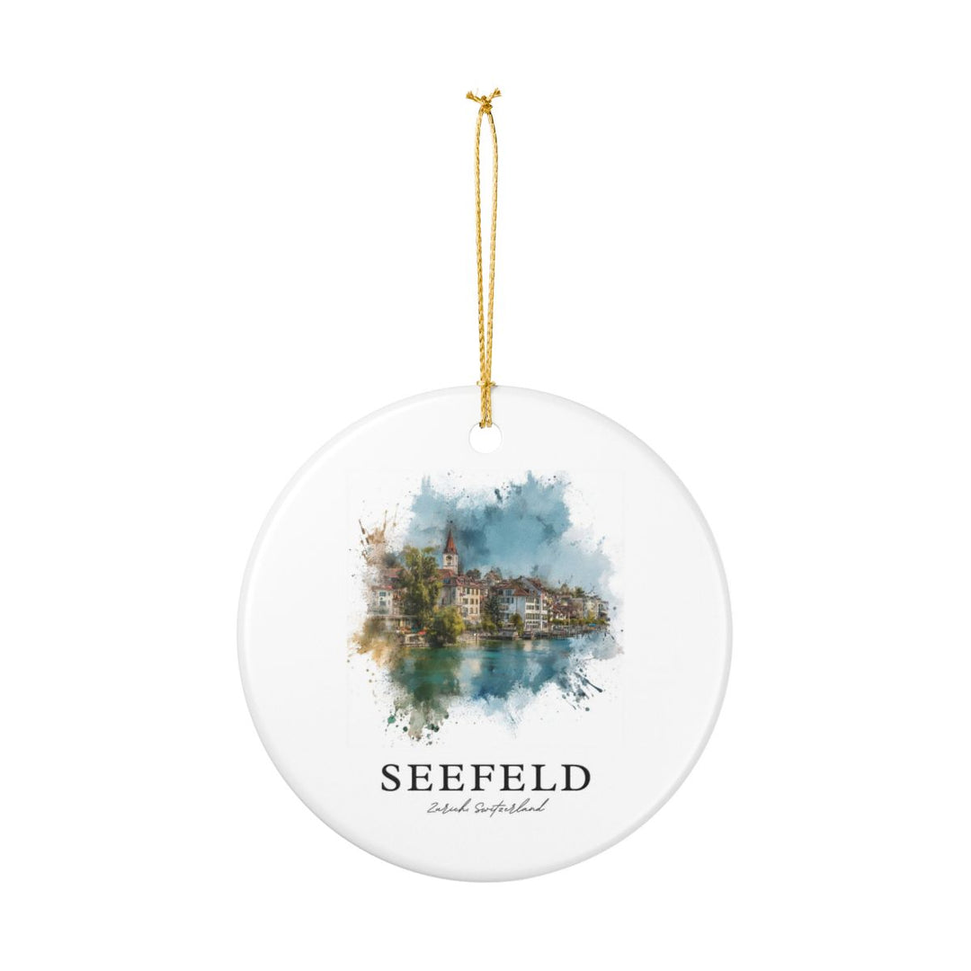 Seefeld Switzerland Ornament: Unique Seefeld Souvenir, Seefeld Switzerland Xmas Decor, and Authentic Seefeld Gift
