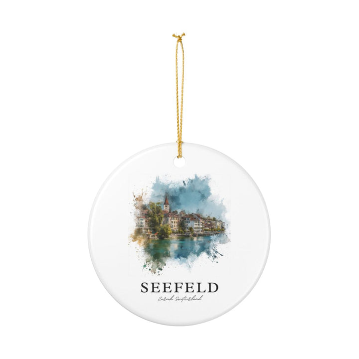 Seefeld Switzerland Ornament: Unique Seefeld Souvenir, Seefeld Switzerland Xmas Decor, and Authentic Seefeld Gift