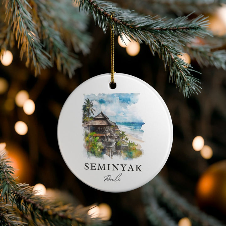 Seminyak Bali Ornament: Unique Seminyak Bali Souvenir, Seminyak Bali Xmas Decor, and Authentic Seminyak Bali Gift