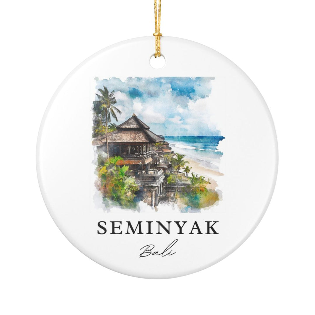 Seminyak Bali Ornament: Unique Seminyak Bali Souvenir, Seminyak Bali Xmas Decor, and Authentic Seminyak Bali Gift
