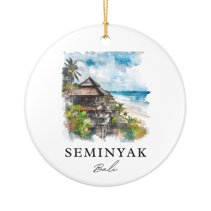 Seminyak Bali Ornament: Unique Seminyak Bali Souvenir, Seminyak Bali Xmas Decor, and Authentic Seminyak Bali Gift
