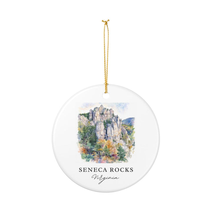Seneca Rocks West Virginia Ornament: Unique Seneca Rocks Souvenir, Seneca Rocks West Virginia Xmas Decor, and Authentic Seneca Rocks Gift
