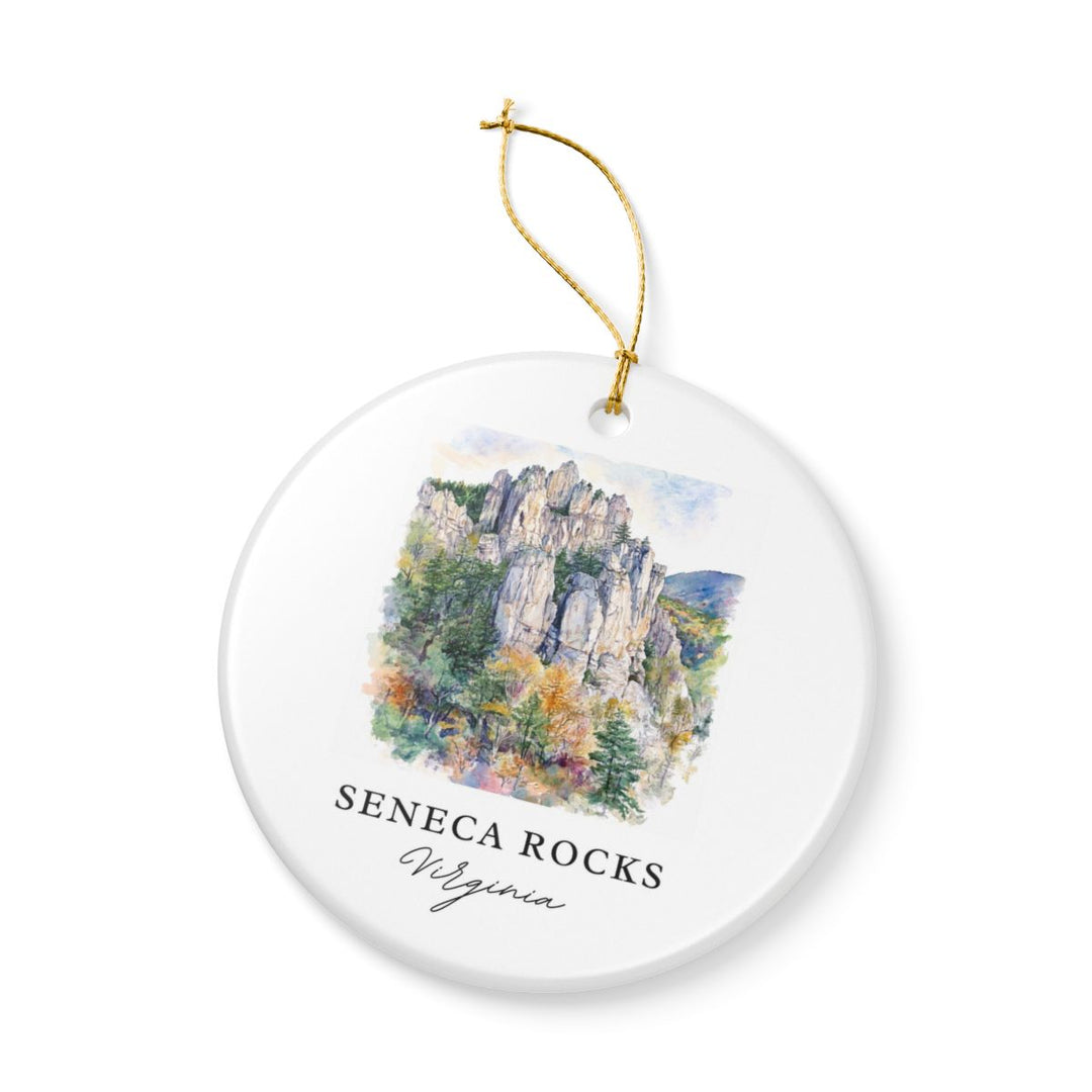 Seneca Rocks West Virginia Ornament: Unique Seneca Rocks Souvenir, Seneca Rocks West Virginia Xmas Decor, and Authentic Seneca Rocks Gift