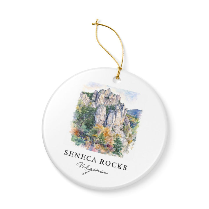 Seneca Rocks West Virginia Ornament: Unique Seneca Rocks Souvenir, Seneca Rocks West Virginia Xmas Decor, and Authentic Seneca Rocks Gift