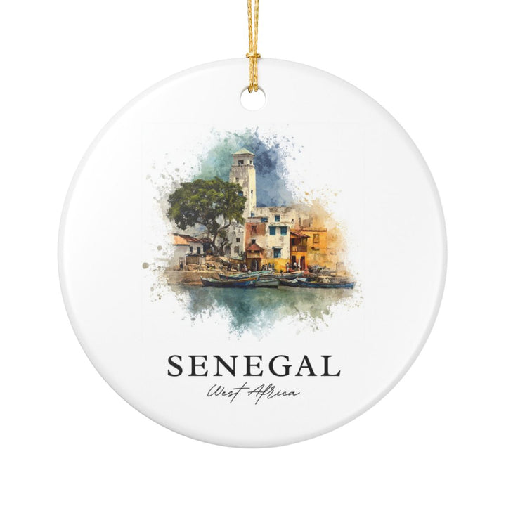 Senegal Ornament: Unique Senegal Souvenir, Senegal Xmas Decor, and Authentic Senegal Gift