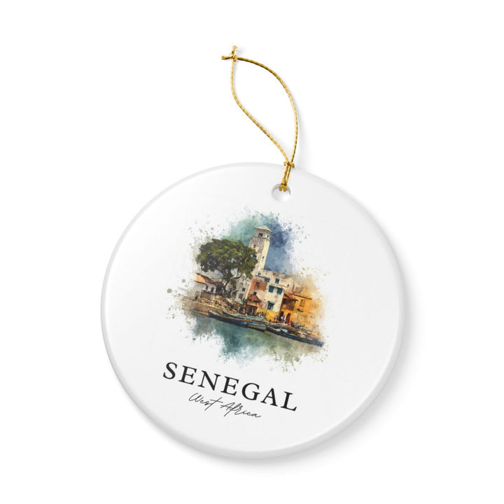 Senegal Ornament: Unique Senegal Souvenir, Senegal Xmas Decor, and Authentic Senegal Gift