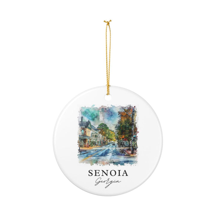 Senoia Georgia Ornament: Unique Senoia Georgia Souvenir, Senoia Georgia Xmas Decor, and Authentic Senoia Georgia Gift