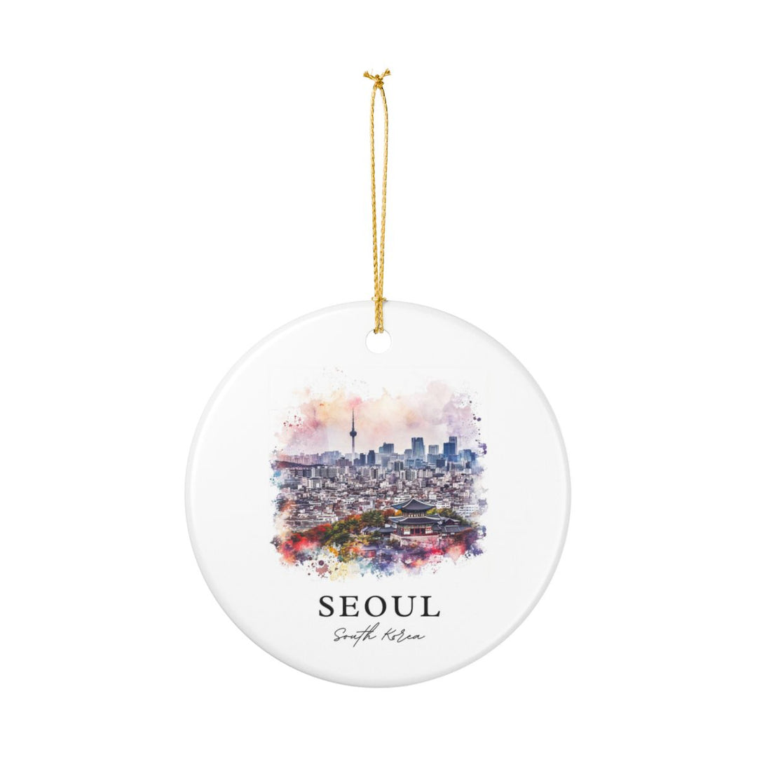 Seoul South Korea Ornament: Unique Seoul Souvenir, Seoul South Korea Xmas Decor, and Authentic Seoul Gift
