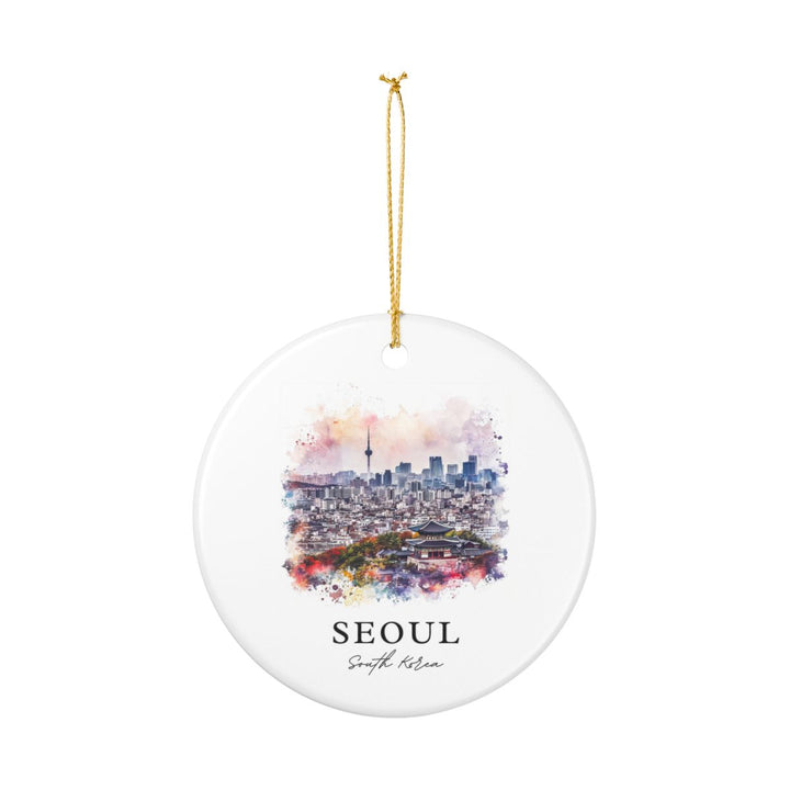 Seoul South Korea Ornament: Unique Seoul Souvenir, Seoul South Korea Xmas Decor, and Authentic Seoul Gift