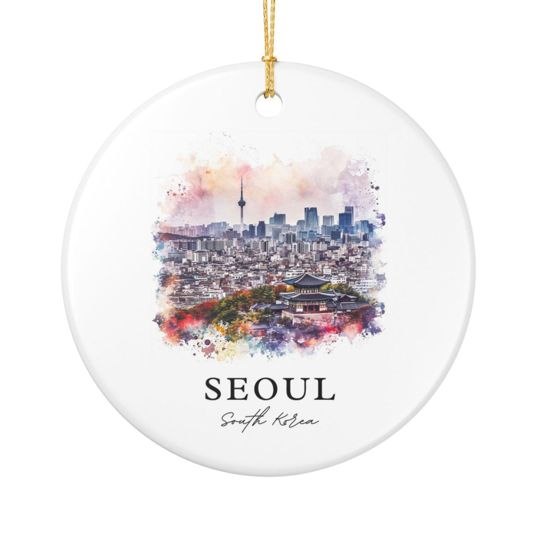 Seoul South Korea Ornament: Unique Seoul Souvenir, Seoul South Korea Xmas Decor, and Authentic Seoul Gift