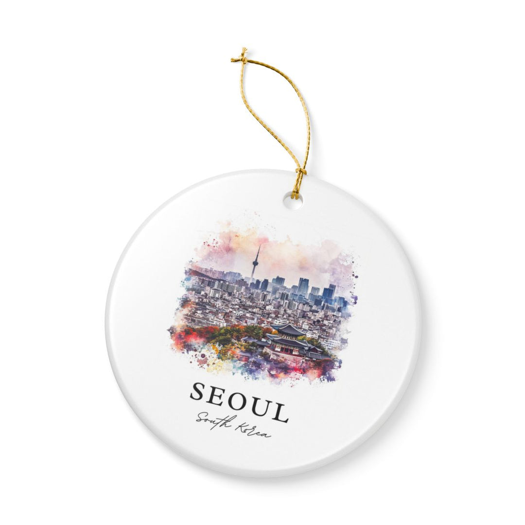 Seoul South Korea Ornament: Unique Seoul Souvenir, Seoul South Korea Xmas Decor, and Authentic Seoul Gift