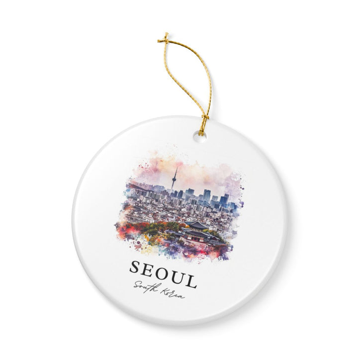 Seoul South Korea Ornament: Unique Seoul Souvenir, Seoul South Korea Xmas Decor, and Authentic Seoul Gift